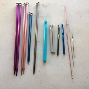 Bundle of Knitting Needles & Crochet Hooks